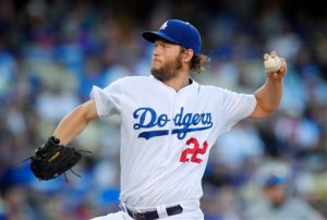 Los Angeles Dodgers starting pitcher Clayton Kershaw throws to the plate during the second inning of a baseball game against the New York Mets, Friday, July 3, 2015, in Los Angeles. (AP Photo/Mark J. Terrill)
